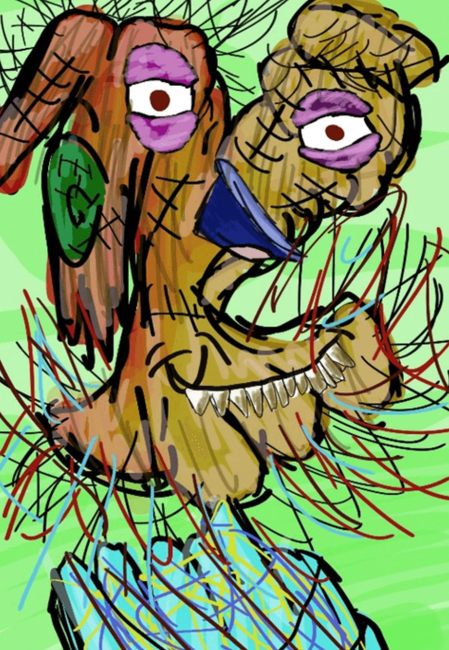 Colorful Beard Monster