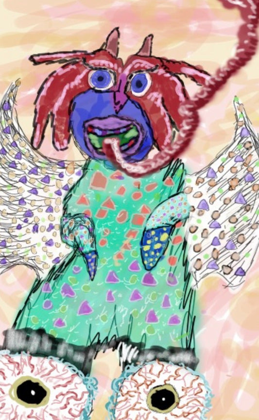 Monster with Eyeball Shoes