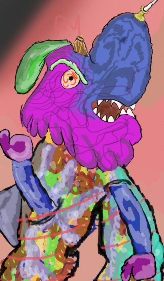 Thumb-Tack Horn Monster