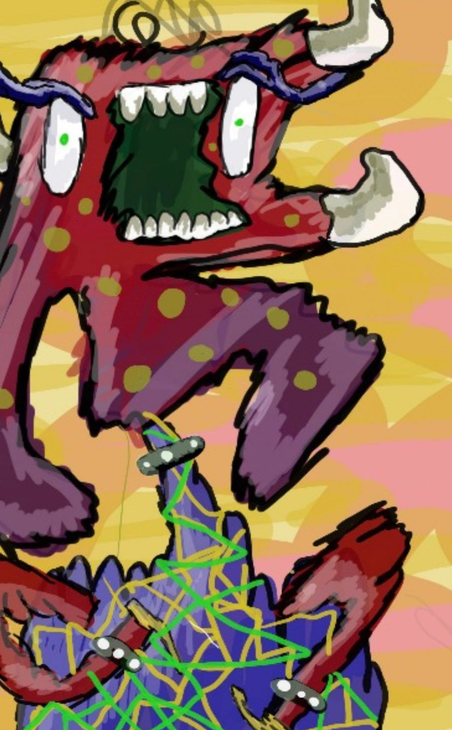 R shaped Monster