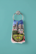 Kitchen Cloth on Ring Holder